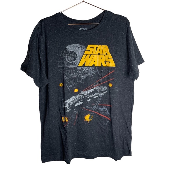 Fifth Sun Other - Star Wars Fifth Sun Death Star Black Space Dye Graphic Tee Shirt